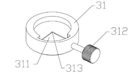 限位端蓋立體結(jié)構(gòu)示意圖 - 科毅光通信