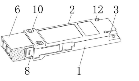 內(nèi)嵌式光模塊立體剖面結(jié)構(gòu) | 展示內(nèi)部光器件、電路板及連接關(guān)系 - 廣西科毅光通信