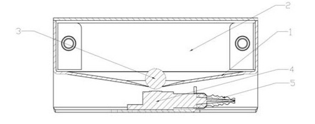 基于光開關的無源傾斜傳感器結構示意圖  - 廣西科毅光通信