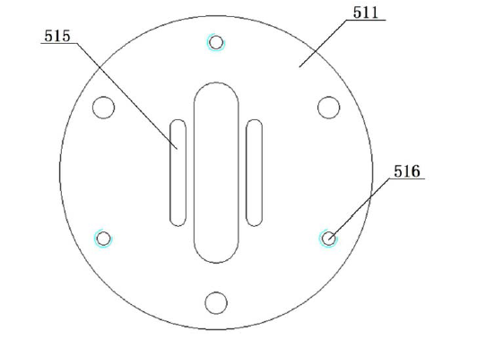 二氧化碳激光光開關(guān)調(diào)節(jié)角度鏡座結(jié)構(gòu)主視圖
